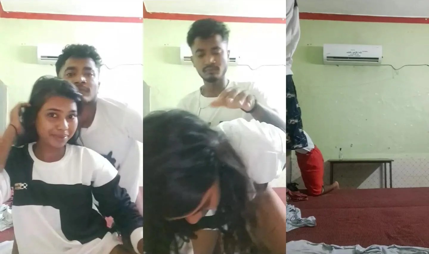 Indian college lovers fucking in doggy style sex on live cam