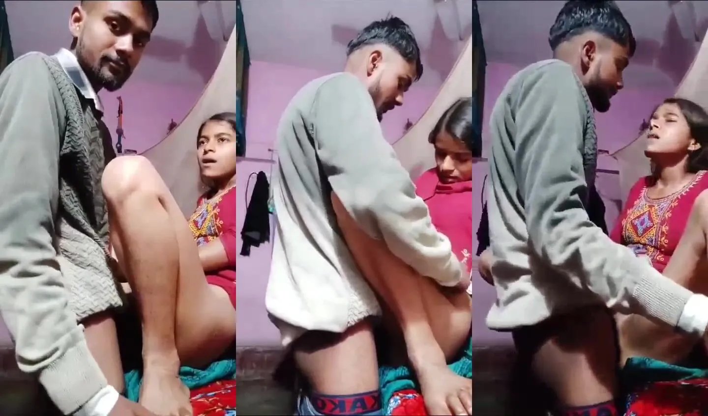 Indian desperate teenage slut satisfying wet pussy from brother
