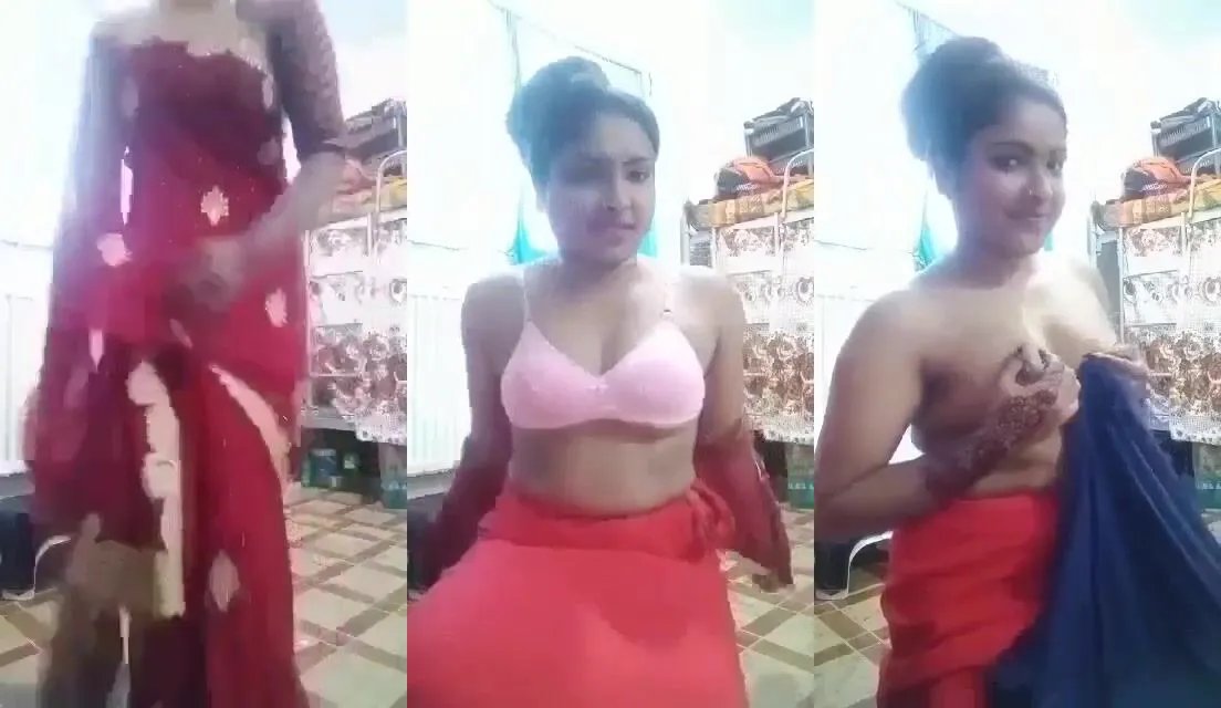 Lucknow desi girl in saree makes bf horny with nude erotic vc