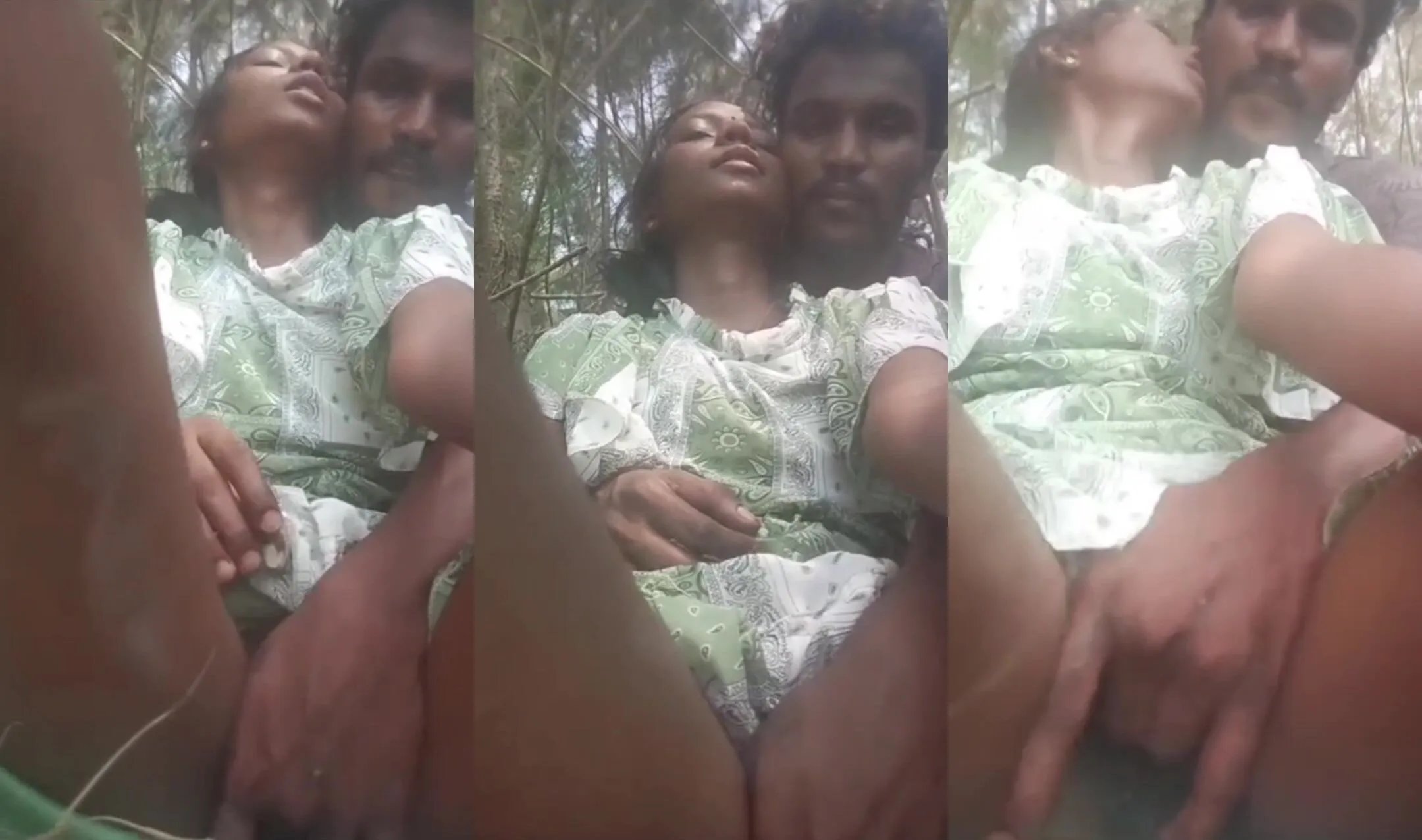 Malayali village boy kissing and fingering gf's pussy in farm