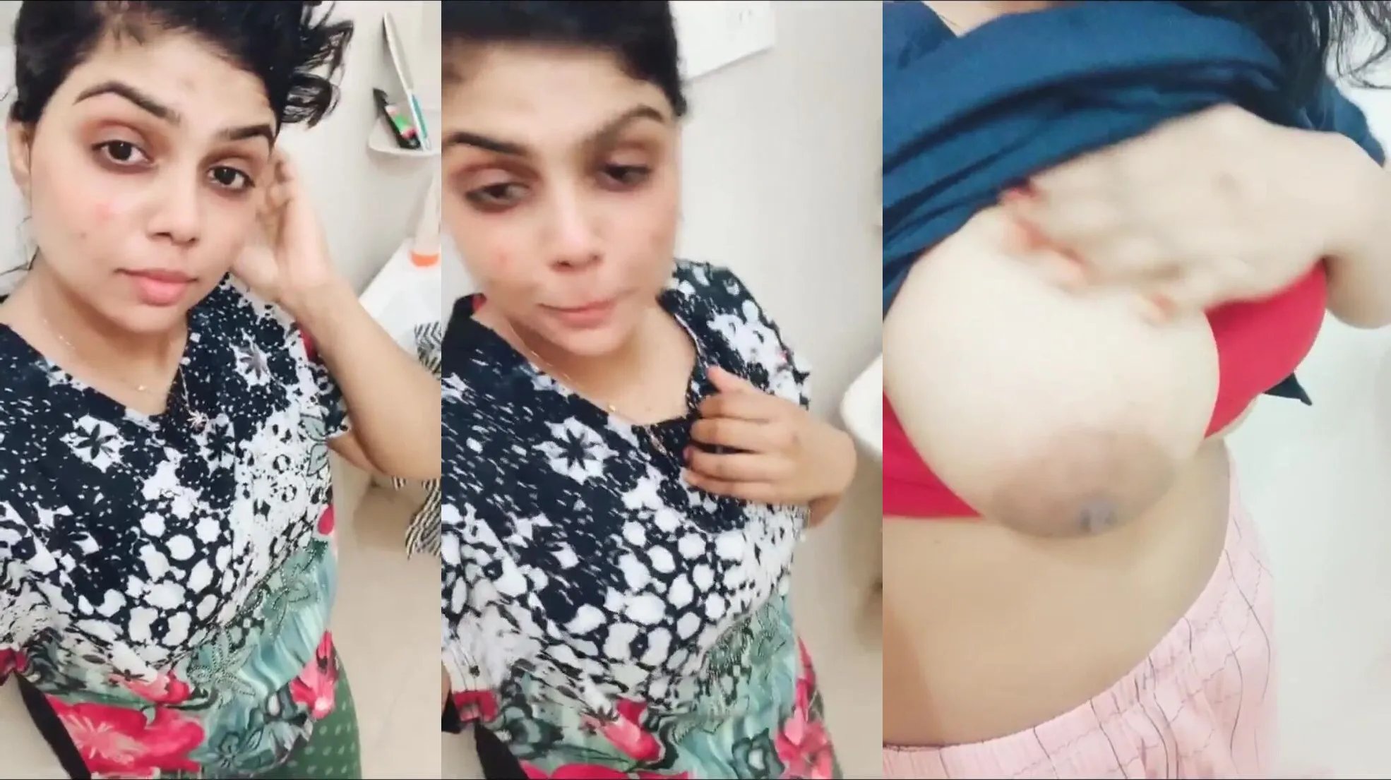 Marathi Instagram girl showing big tits leaked mms