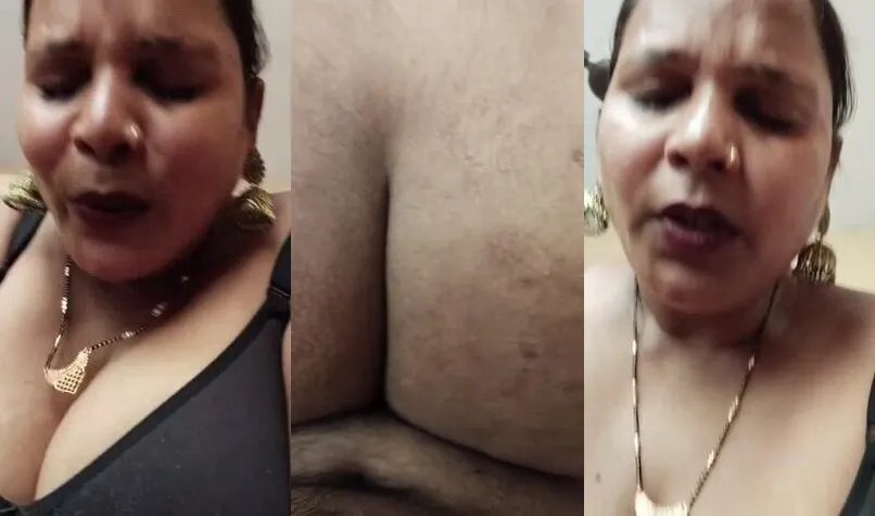 Mature Bhojpuri aunty secretly riding on her relatives cock
