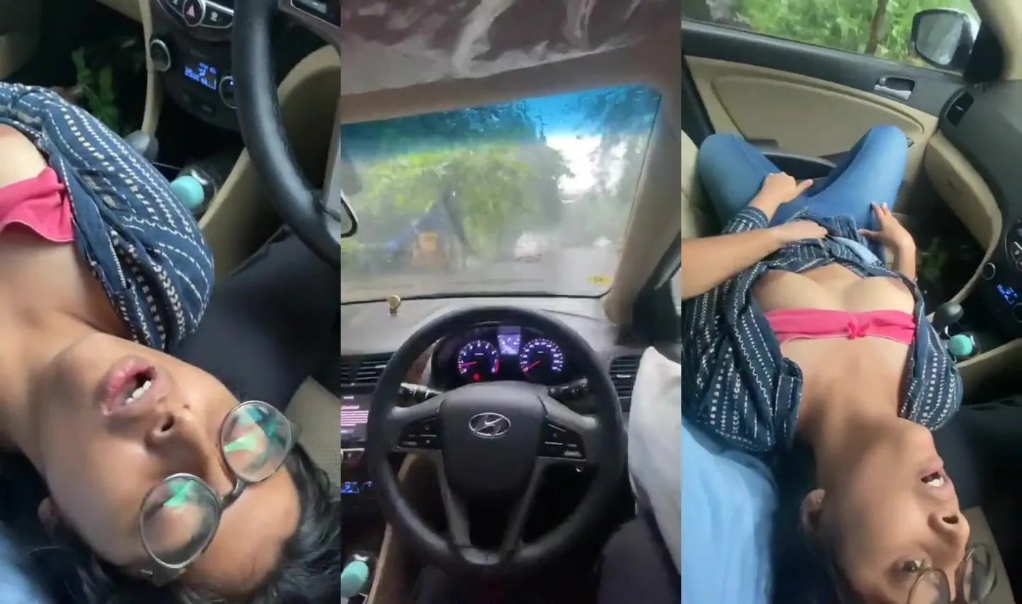 Mumbai horny guy arousing gf by fingering pussy in car