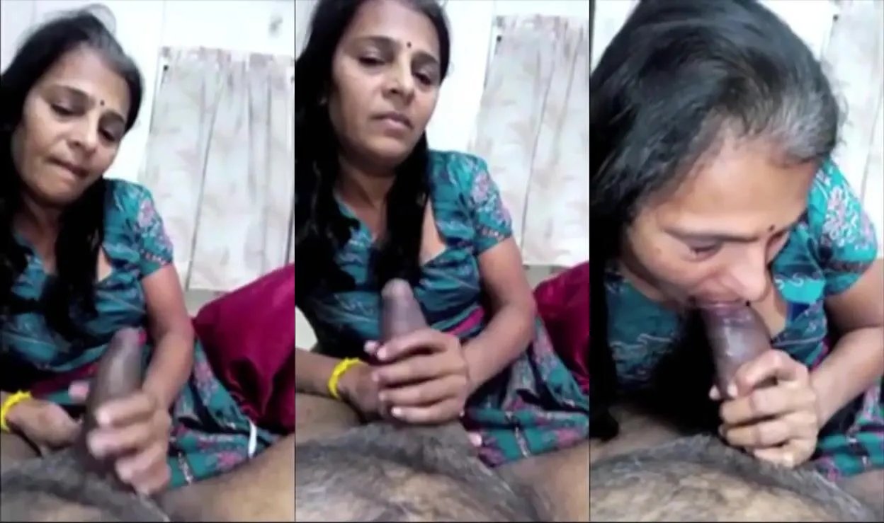 New Delhi mature aunty sucking neighbour's dick when husband went out