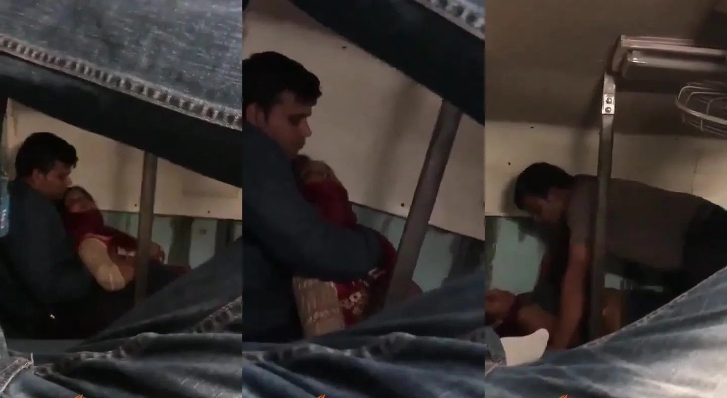 Newwed desi couple romantic sex in running train hidden mms