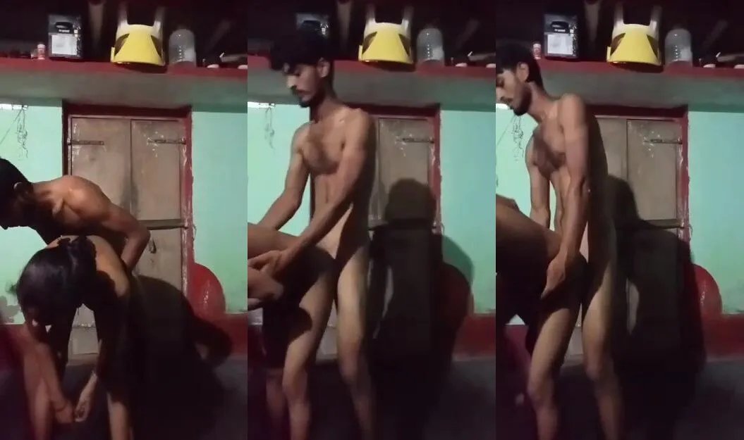 Newwed Marathi village couple hot standing fuck mms