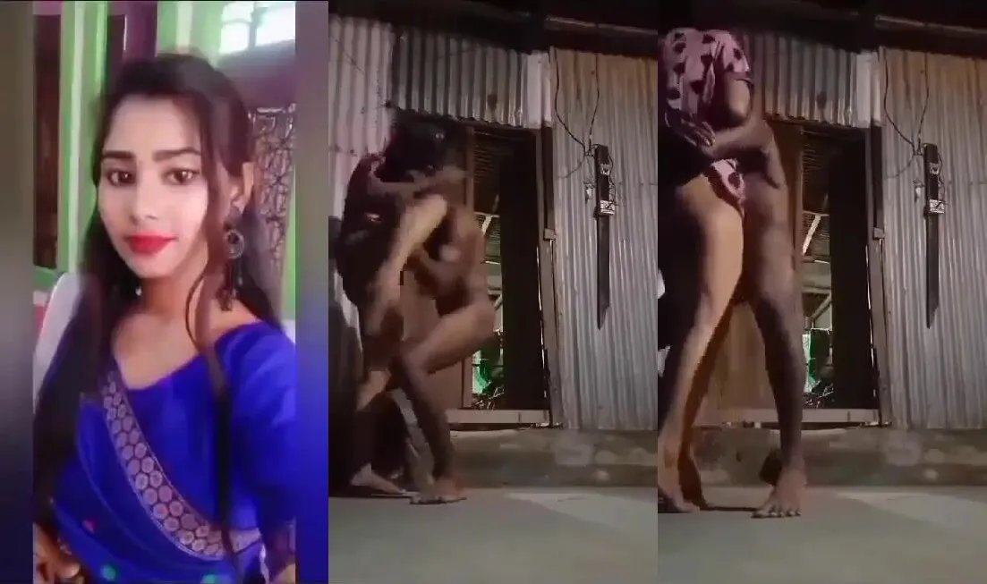 Newwed village boy stunning standing chudai with slim wife