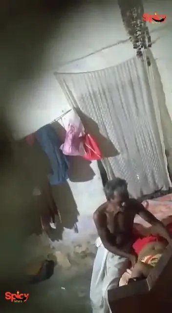 Old Bangla uncle opens up daughter-in-law's dress to fuck hot pussy