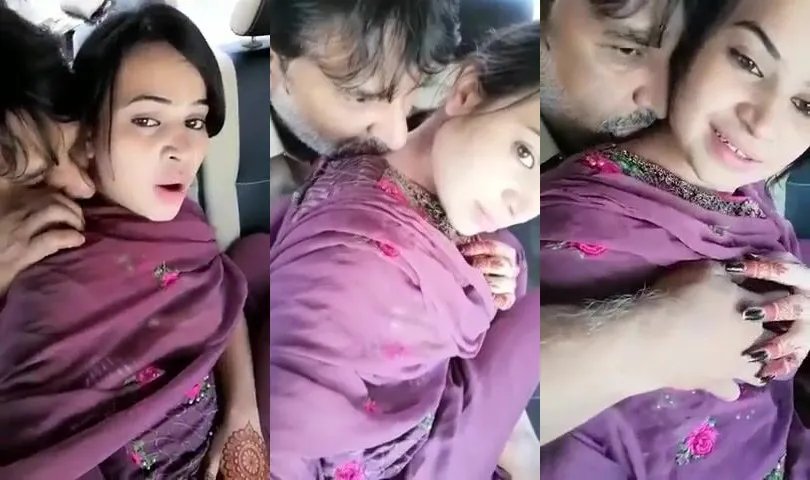 Pakistani driver of MP romancing with whore girl in car