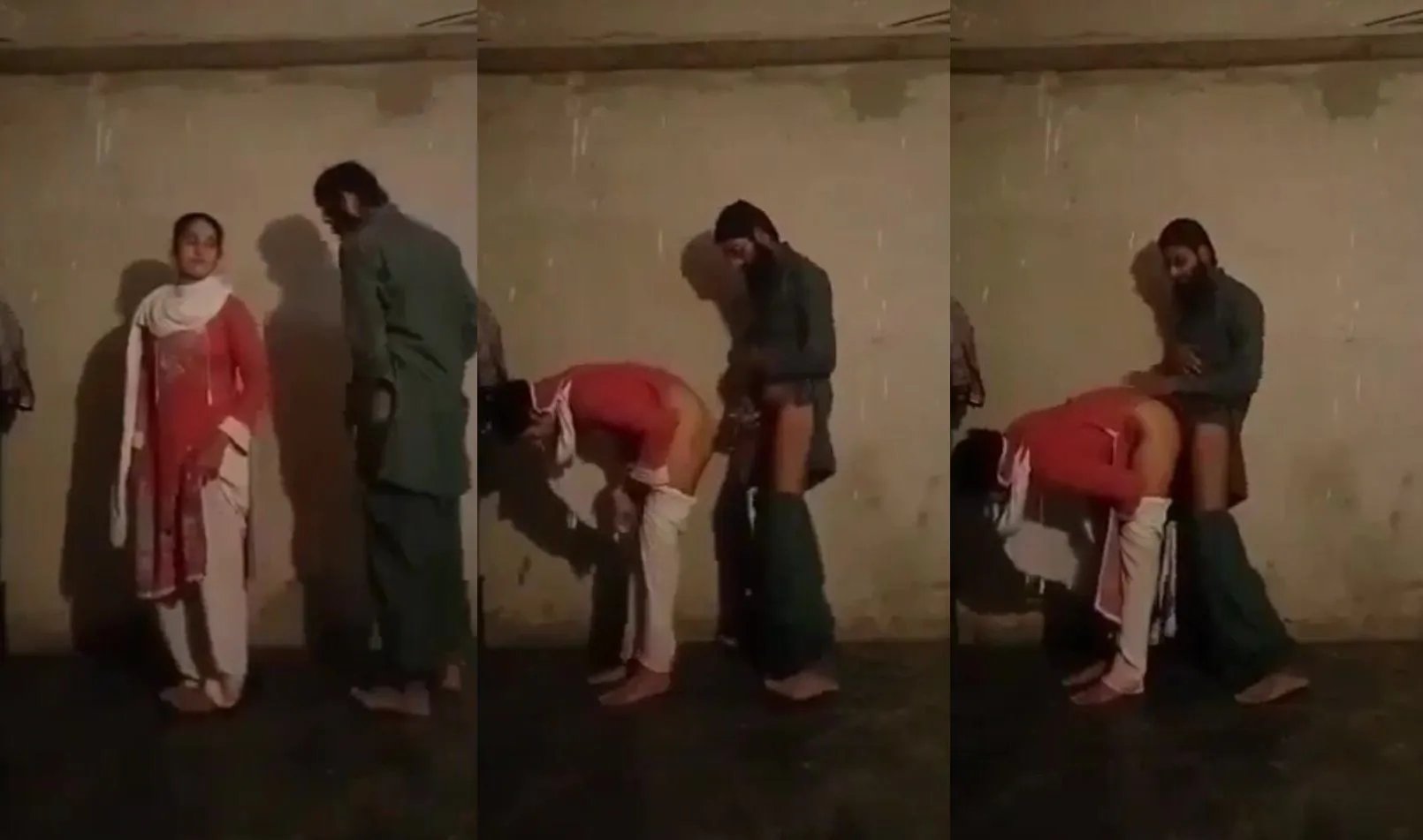 Pakistani Muslim miya-biwi standing doggy style porn mms