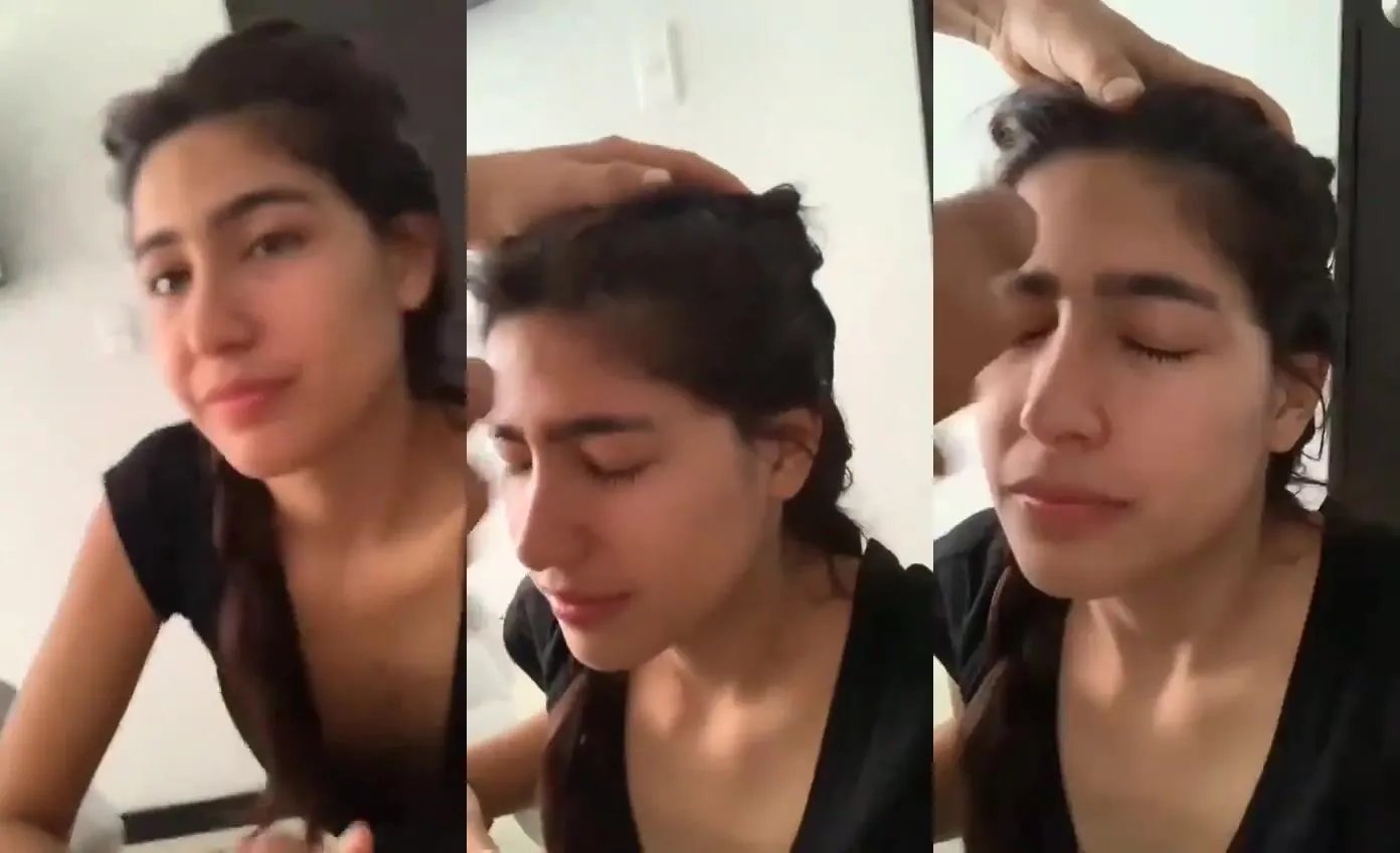 Petite Mumbai girlfriend gets facial cumshot after handjob