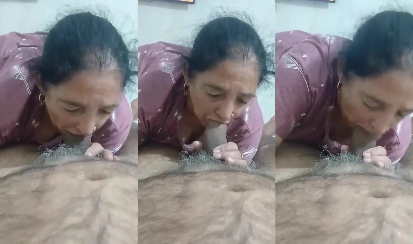 Punjabi old aunty spicy blowjob with neighbour old man