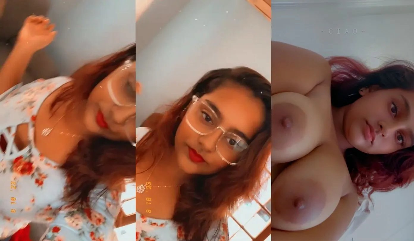 Rajasthani TikTok girl's nude snapshot of tanker boobs