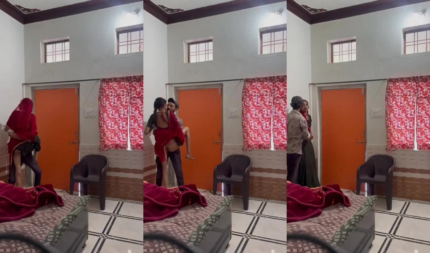 Rajasthani young girl's pussy drilled wildly in standing pose by bf