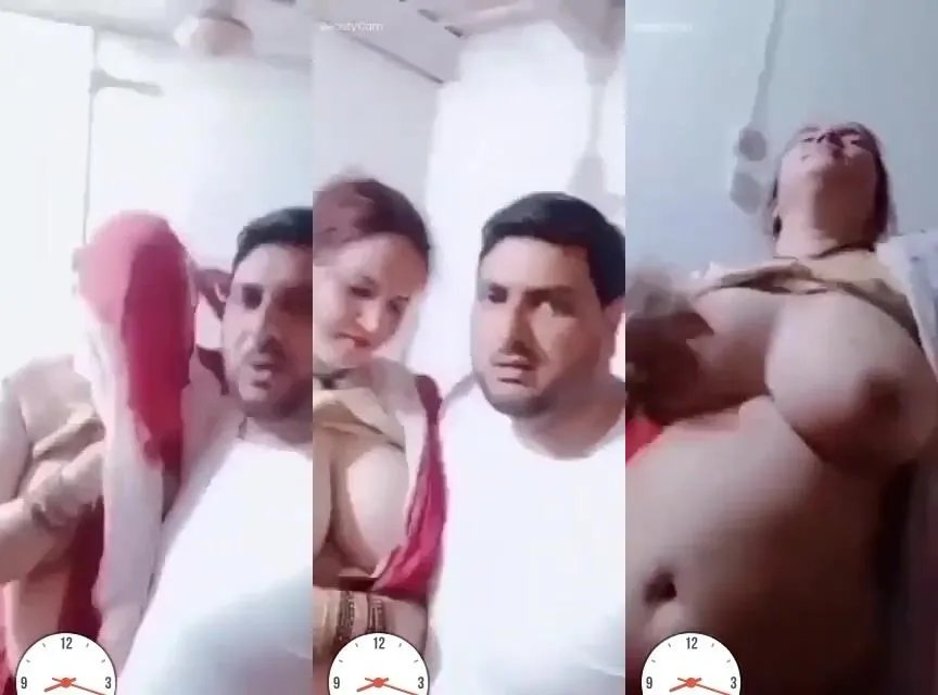 Shy desi wife's big juicy boobs exposed by naughty husband