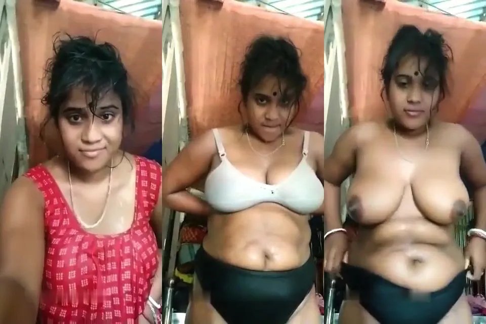 Slutty Kolkata boudi playing with tanker boobs and black nipples