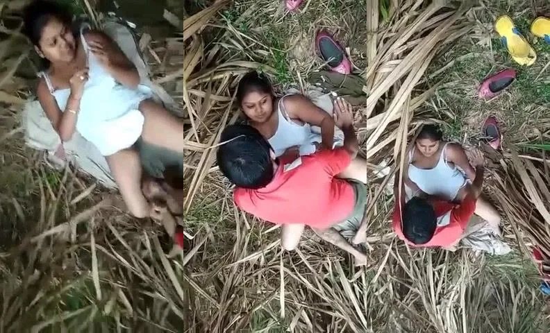 South Indian chubby girl enjoying outdoor sex with lover